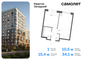 Продажа 1-комнатной квартиры 34 м², 14/14 этаж