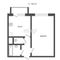Продажа 1-комнатной квартиры 38,5 м², 2/22 этаж