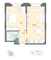 Продажа 1-комнатной квартиры 46,4 м², 3/18 этаж