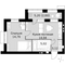 Продажа 1-комнатной квартиры 40,4 м², 2/4 этаж