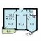 Продажа 2-комнатной квартиры 51,2 м², 2/17 этаж