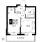 Продажа 1-комнатной квартиры 37,7 м², 2/6 этаж