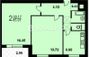 Продажа 2-комнатной квартиры 45,7 м², 10/12 этаж