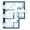 Продажа 2-комнатной квартиры 62,4 м², 19/20 этаж