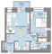Продажа 2-комнатной квартиры 44 м², 2/6 этаж