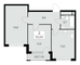 Продажа квартиры со свободной планировкой 55,5 м², 21/30 этаж
