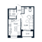 Продажа 1-комнатной квартиры 33,7 м², 2/12 этаж