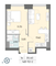 Продажа 1-комнатной квартиры 35,4 м², 2/58 этаж