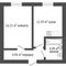 Продажа 1-комнатной квартиры 39,2 м², 1/10 этаж