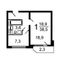 Продажа 1-комнатной квартиры 38,5 м², 11/11 этаж