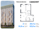 Продажа 2-комнатной квартиры 63,8 м², 15/17 этаж