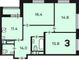 Продажа 3-комнатной квартиры 79,1 м², 24/25 этаж
