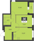 Продажа 2-комнатной квартиры 52,4 м², 15 этаж