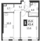 Продажа 1-комнатной квартиры 43,4 м², 30/47 этаж