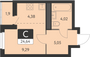 Продажа квартиры-студии 23,7 м², 31 этаж