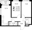 Продажа 2-комнатной квартиры 46,5 м², 7/9 этаж