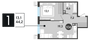 Продажа 1-комнатной квартиры 44,2 м², 5/18 этаж