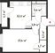 Продажа 1-комнатной квартиры 41,9 м², 2/6 этаж