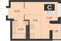Продажа квартиры-студии 26,2 м², 15 этаж