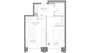 Продажа 1-комнатной квартиры 45,5 м², 7/25 этаж