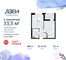 Продажа 1-комнатной квартиры 33,5 м², 21/21 этаж