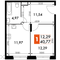 Продажа 1-комнатной квартиры 40,8 м², 1/15 этаж