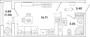 Продажа квартиры-студии 22,8 м², 5/12 этаж