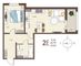 Продажа 1-комнатной квартиры 45,9 м², 2/18 этаж