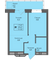 Продажа 2-комнатной квартиры 31,5 м², 9/25 этаж
