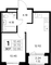 Продажа 1-комнатной квартиры 32,8 м², 3/9 этаж