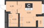 Продажа квартиры-студии 27,5 м², 15 этаж