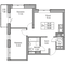 Продажа 2-комнатной квартиры 54,8 м², 2/23 этаж