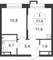 Продажа 1-комнатной квартиры 33,6 м², 6/20 этаж