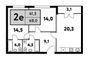 Продажа 3-комнатной квартиры 68 м², 32/35 этаж