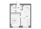 Продажа 1-комнатной квартиры 44,9 м², 6/55 этаж