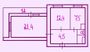 Продажа 2-комнатной квартиры 55,2 м², 8/14 этаж