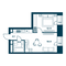 Продажа 1-комнатной квартиры 38,7 м², 15/20 этаж