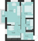 Продажа 2-комнатной квартиры 52,7 м², 30 этаж