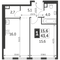 Продажа 2-комнатной квартиры 43,4 м², 31/47 этаж