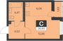 Продажа квартиры-студии 28,9 м², 14 этаж