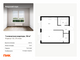 Продажа 1-комнатной квартиры 34 м², 31/33 этаж