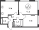 Продажа 2-комнатной квартиры 59,1 м², 14/17 этаж