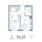 Продажа 1-комнатной квартиры 34,2 м², 10/18 этаж