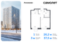 Продажа 1-комнатной квартиры 37,5 м², 3/15 этаж