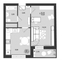 Продажа 1-комнатной квартиры 32,2 м², 2/9 этаж