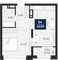 Продажа 1-комнатной квартиры 43,9 м², 3/25 этаж