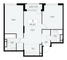 Продажа квартиры со свободной планировкой 66,6 м², 28/30 этаж