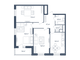 Продажа 3-комнатной квартиры 75,3 м², 2/25 этаж