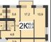 Продажа 2-комнатной квартиры 47,3 м², 5/5 этаж