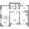 Продажа 2-комнатной квартиры 52,4 м², 1/23 этаж